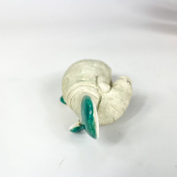 Coad Peru Hand-Painted Ceramic Manatee Mom and Baby Calf Figurine - Picture 5 of 7